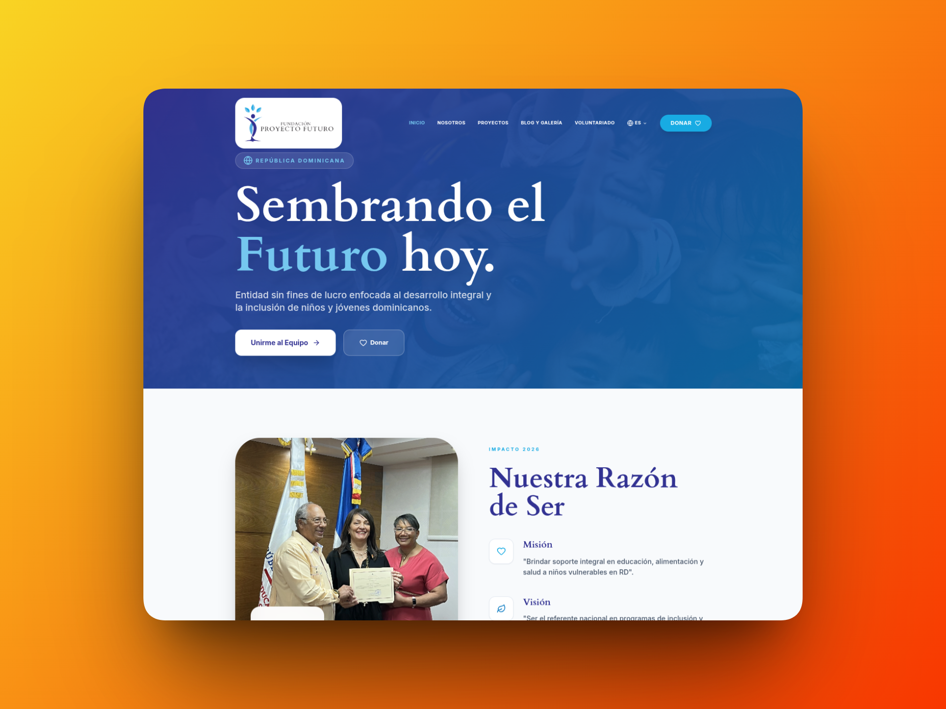 Fundacion Proyecto Futuro Cover