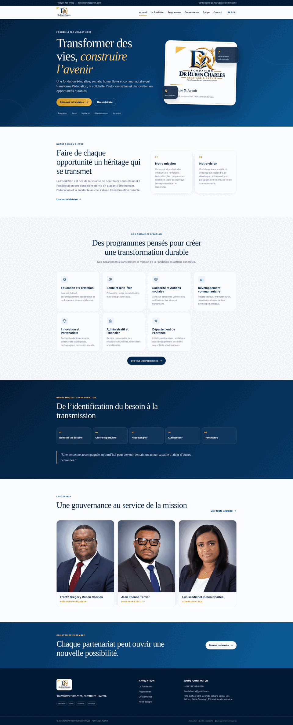 Fondation Dr Ruben Charles Cover